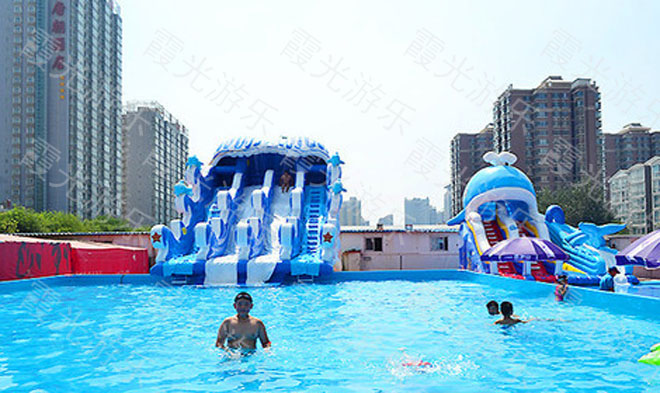 温江大型充气泳池
